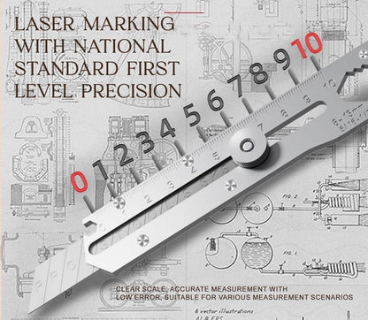 6 in 1 Stainless Steel Utility Knife for Camping