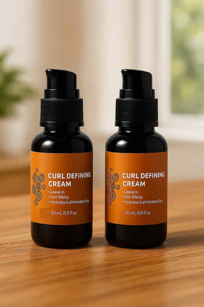 Curl Defining Leave-In Hydrating & Anti-Frizz Styling Hair Cream 30 ml (Pack of 2)