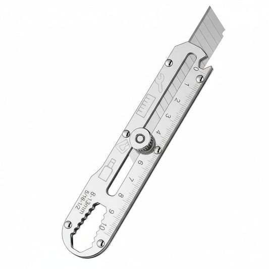 6 in 1 Stainless Steel Utility Knife for Camping