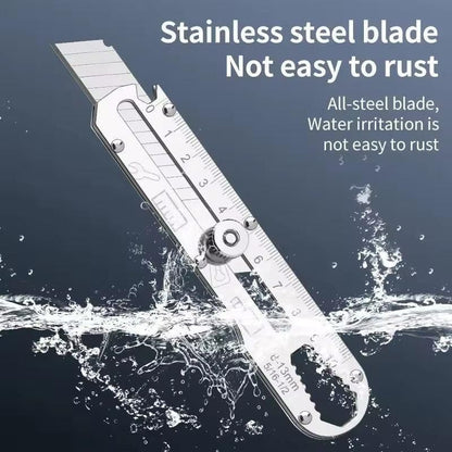 6 in 1 Stainless Steel Utility Knife for Camping