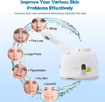 2 in 1 Facial Steamer and Hair Steamer